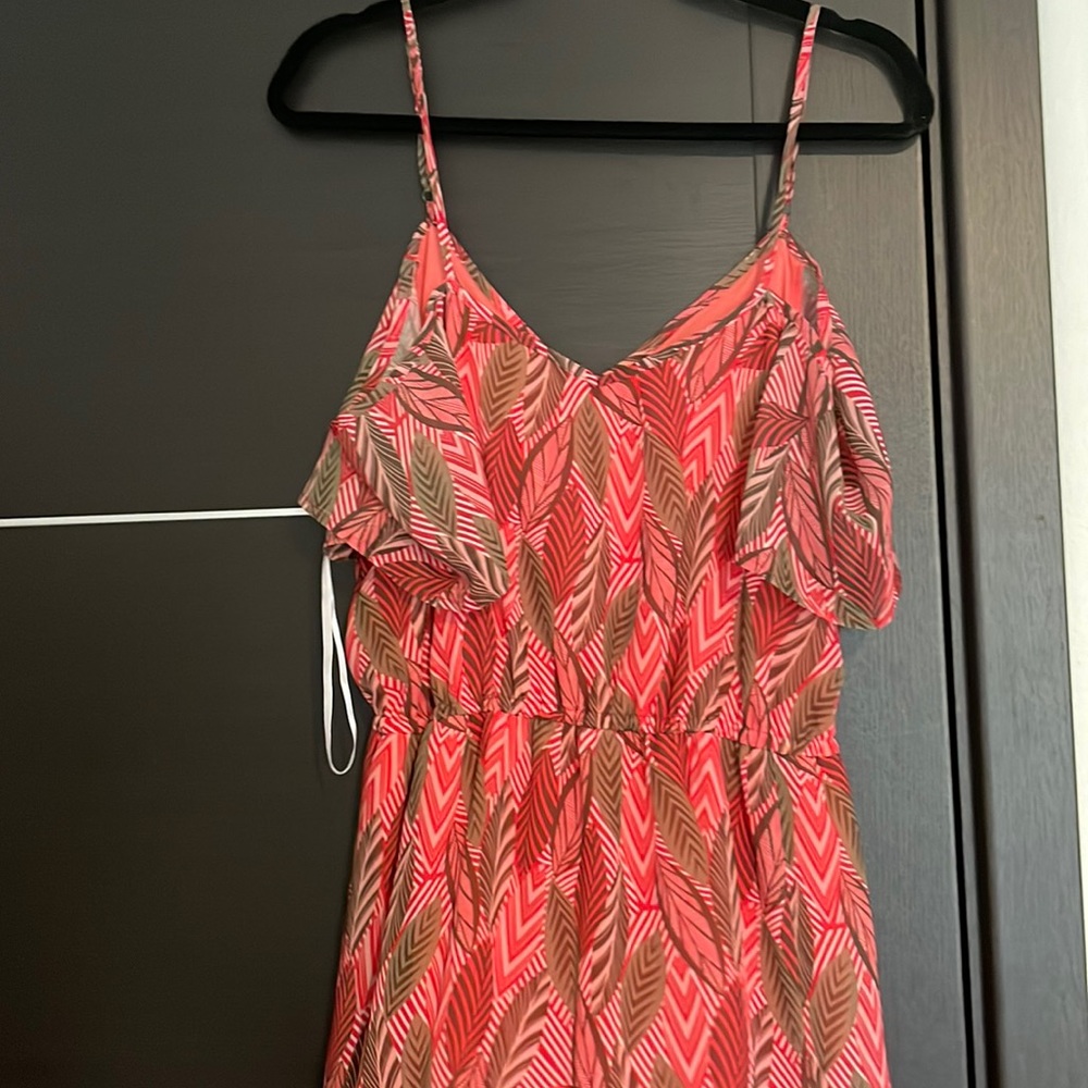 Multi colored maxi dress.